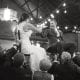 bride and groom dancing chairs
