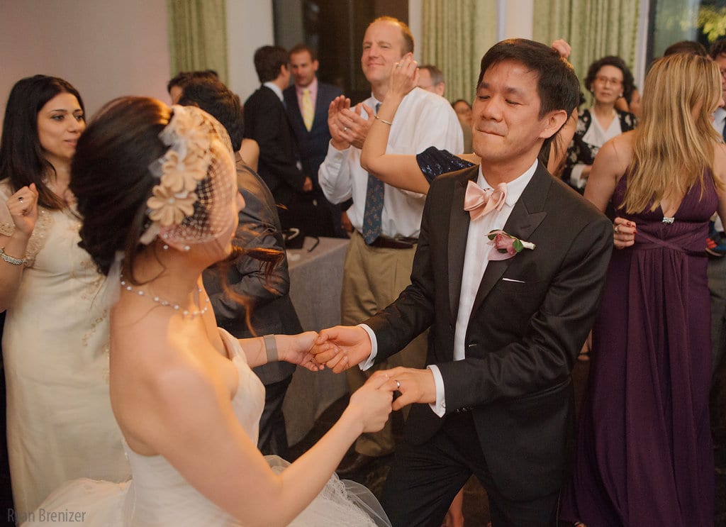 bride and groom dancing at NYC wedding