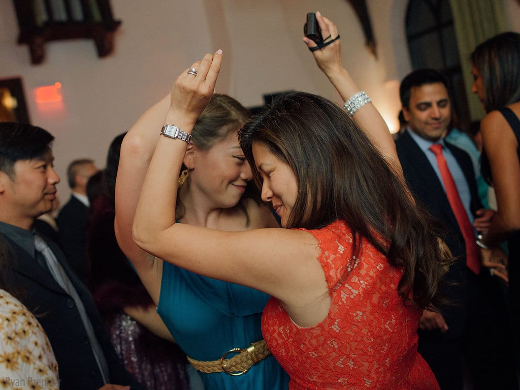 two women dancing